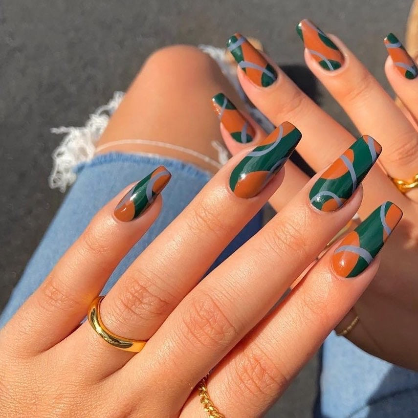 Mixe naranja y verde